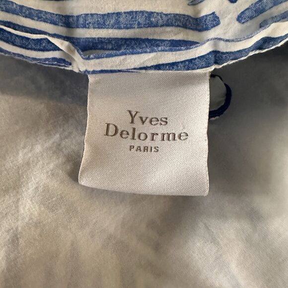 Yves Delorme Florida Duvet Cover Queen 100% Cotton 87x99 + Shams Palm - Picture 9 of 13